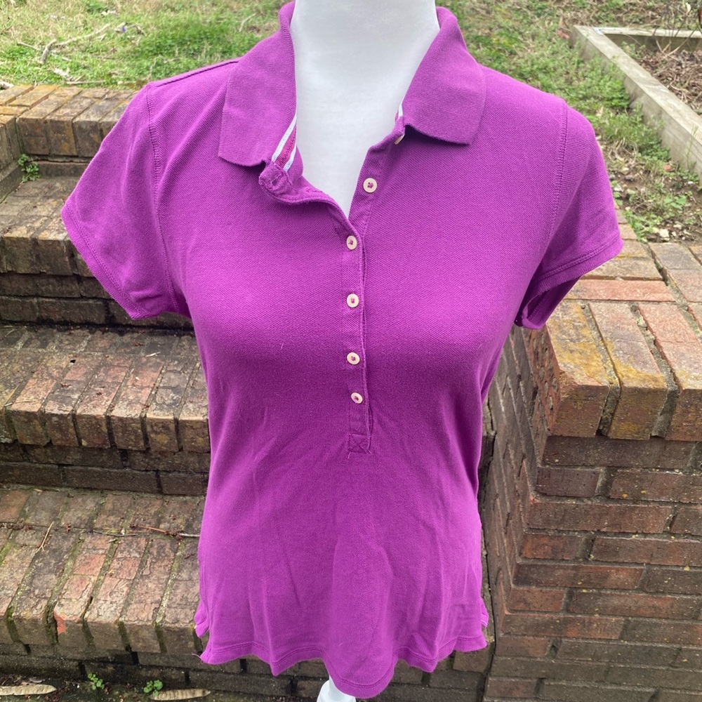 Large Mossimo Purple Short Sleeve Polo Shirt